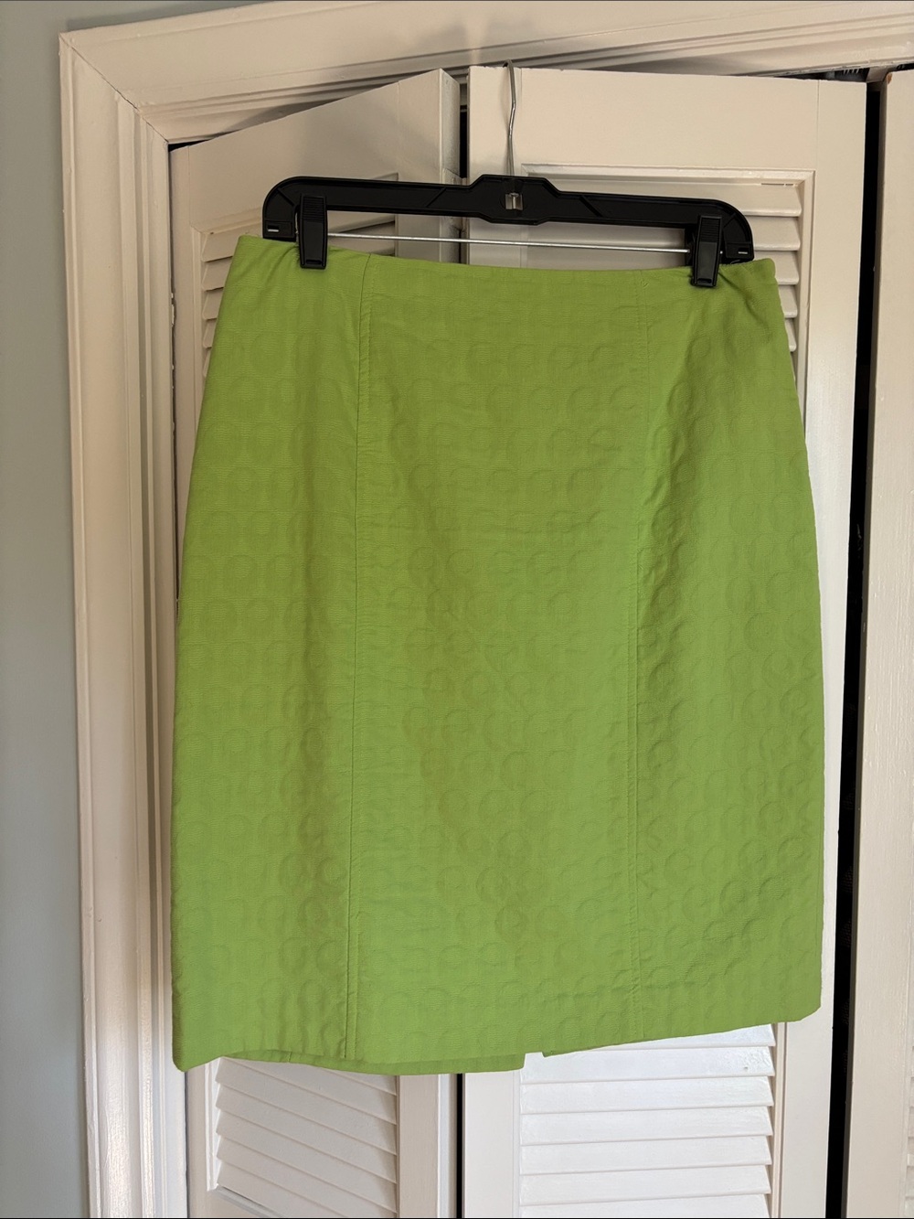 Worth Lime Green Pencil Skirt